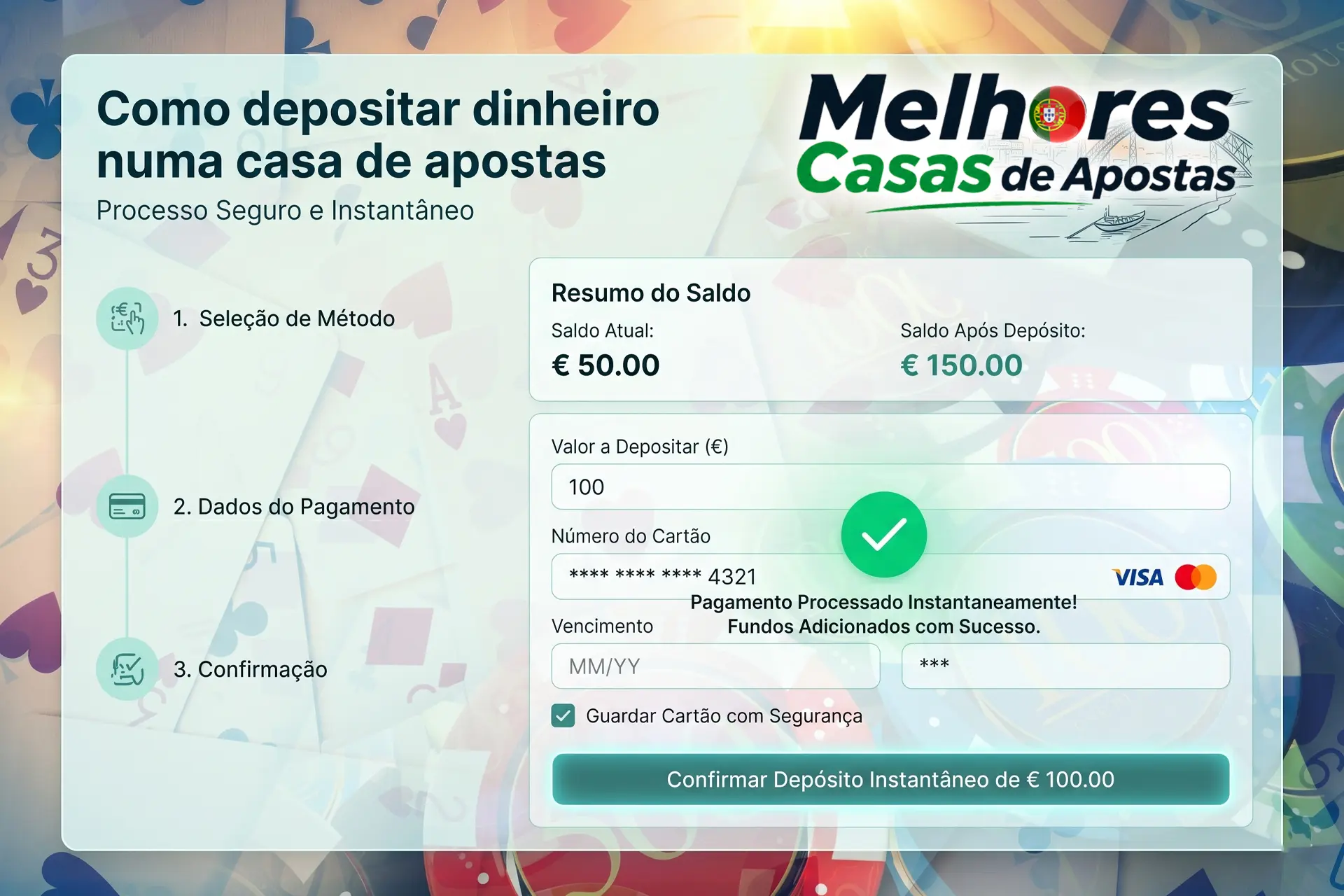 Passos para adicionar saldo em sites de apostas
